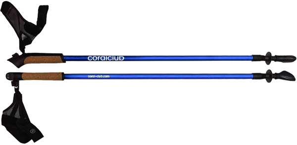 Палки для скандинавской ходьбы синие, L / XL